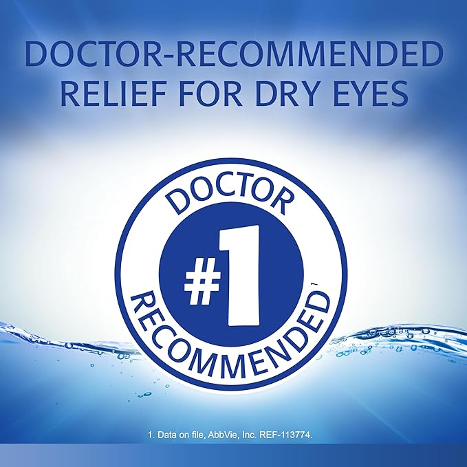 Refresh Optive Lubricant Eye Drops For Dry Eyes, 0.5 Fl Oz Sterile