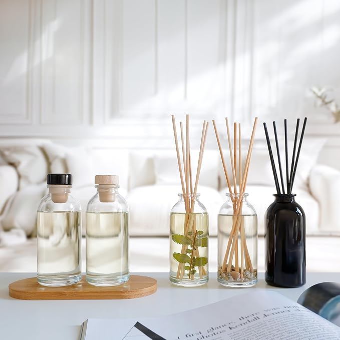Urban Naturals Lavender Vanilla Reed Diffuser Set | Room Scent Infuser with Real Lavender & Natural Flowers | Soothing Scent Makes a Great Housewarming Gift | Great Idea