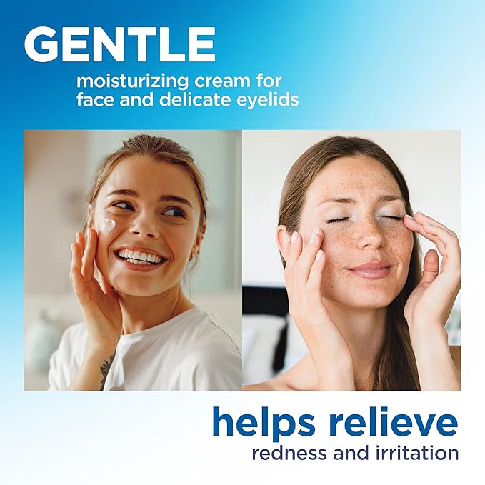 Flexitol Face and Eyelid Eczema Cream for Sensitive Skin, 5% Colloidal Oatmeal, Soothing Eye Treatment for Eczema and Dermatitis, Hydrating Non-Greasy Ointment for Dry, Itchy Skin, 1.4 oz