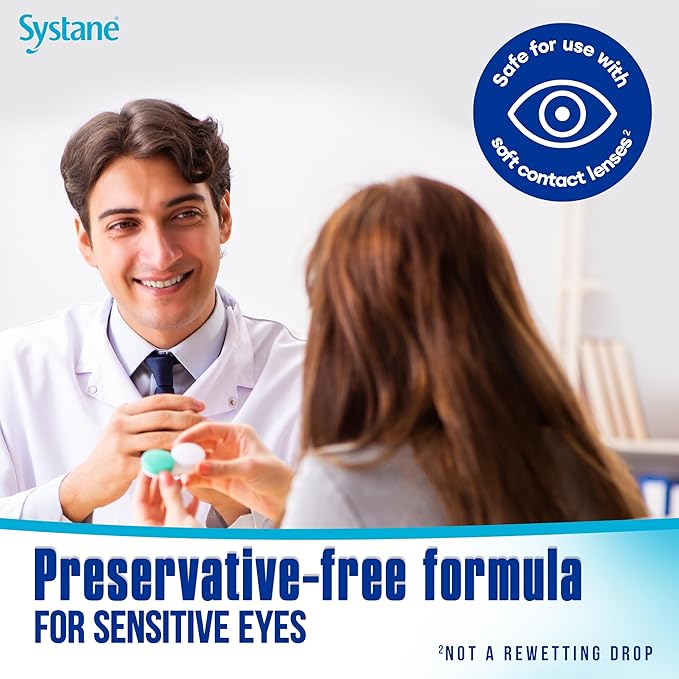 Systane Hydration Multi-Dose Preservative-Free Eye Drops Dry Eye Relief, 0.34 fl oz, Twin Pack (Pack of 2)