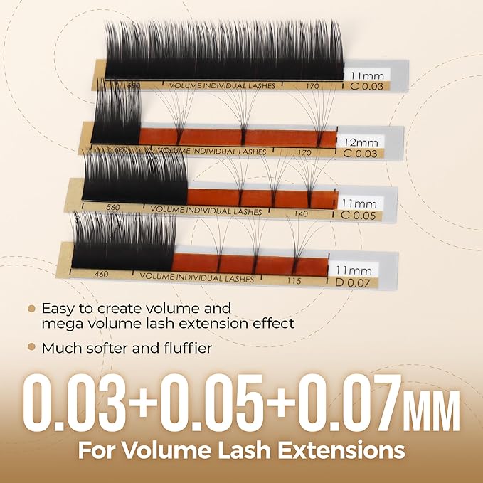 LASHVIEW Eyelash Extensions,Individual Lashes, Premium Single &Classic Lashes,0.10 Thickness C Curl 8-15mm Mixed Tray,Natural Semi Permanent Eyelashes,Soft Application-Friendly, Lashes
