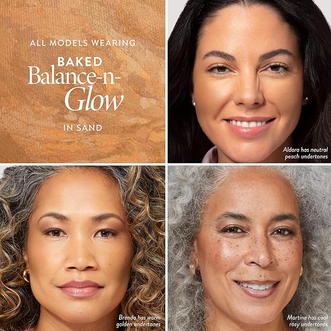 LAURA GELLER NEW YORK Baked Balance-N-Glow Illuminating Foundation - Sand - Buildable Sheer to Light Coverage - Satin Finish
