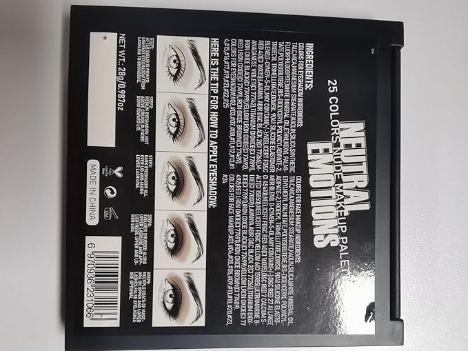 Nude Neutral Eyeshadow Palette Makeup Matte Shimmer Smokey Naked Gold 25 Shades Eye Shadow Palette Warm Brown Looks High-Pigment Natural-Looking Long-Lasting Waterproof Blendable for Hazel Brown Eyes