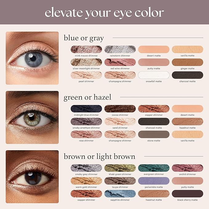 Julep Eyeshadow 101 Cream to Powder Waterproof Shadow Stick - Stone Matte - Long-Lasting, Crease-Proof, Matte Eyeshadow with Built-in Smudger