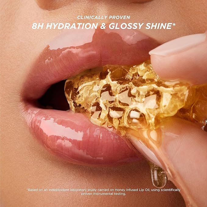 Gisou Honey Gloss Duo – Honey Infused Hair Oil & Lip Oil for Long-Lasting Hydration & Shine