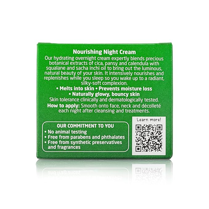 Weleda Skin Food Face Care Nourishing Night Cream, 1.3 Fluid Ounce, Plant Rich Moisturizer with Sacha Inchi Oil, Cica and Squalane