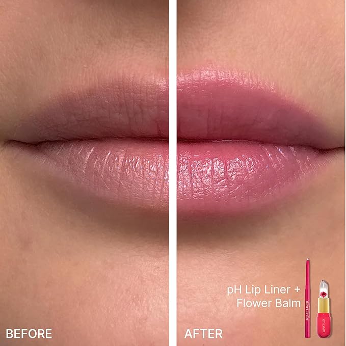 Winky Lux pH Blurring Lip Liner, Color Changing, Natural Lip Pencil for Softly Diffused plump lips, with Hyaluronic Acid, Jojoba Oil & Vitamin E, Hydrating, Clean Beauty, Cruelty-Free, Vegan