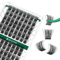 Lash Clusters 96pcs Individual Lashes Y04 D Curl 16mm Eyelash Clusters KEYYOU Volume Wispy Lash Extension Soft&Comfortable Easy DIY at Home(Y04,D-16mm)