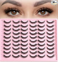 FARRED Lashes Natural False Eyelashes Wispy Fake Lash Strips 30 Pairs Cat Eye Mink Strip Eyelash Short Fluffy Easy Cateye Lashes for Beginners Demi Wispies Eye Lash Natural Looking for Daily Makeup
