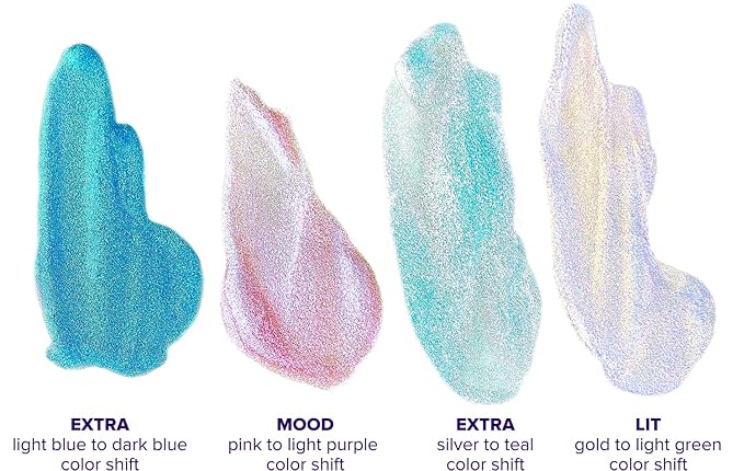 Unicorn Snot KiraKira Glitter Freckle Pen – Duochrome Color Shifting Vegan Eyeliner & Face Paint, Waterproof Precision Brush, 0.05 fl oz – Shook (Teal to Silver)