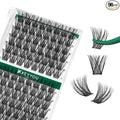 Lash Clusters 96pcs Individual Lashes Y01 C Curl 16mm Cluster Lashes KEYYOU Volume Wispy Lash Extension Soft&Comfortable Easy DIY at Home(Y01,C-16mm)