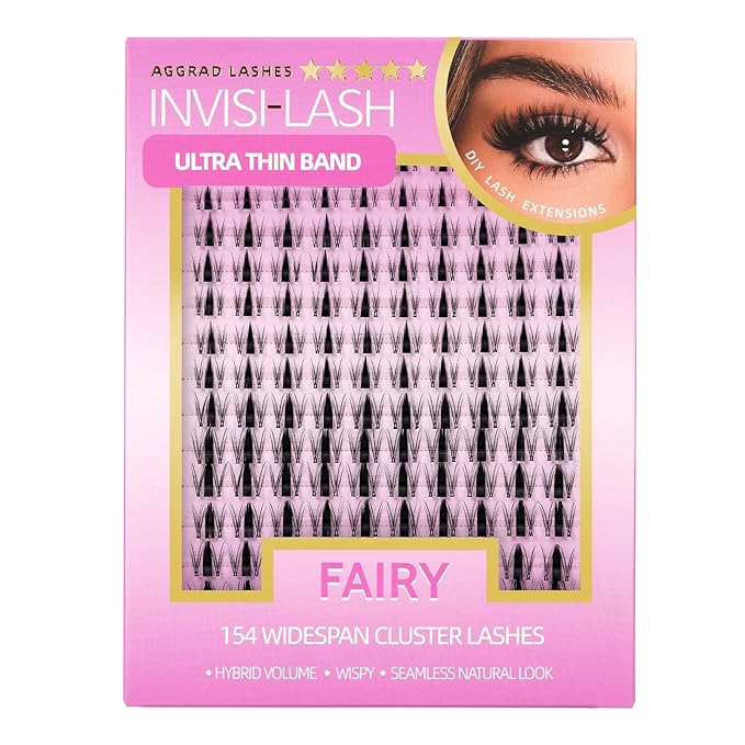 Fairy Lash Clusters Kit Short 8-14mm Manga Eyelash Clusters DIY Eyelash Extensions Wet-Look Spiky Anime Lashes Individual Fake Eyelashes Clusters with 0.03mm Ultra-Thin Invisible Lash Band