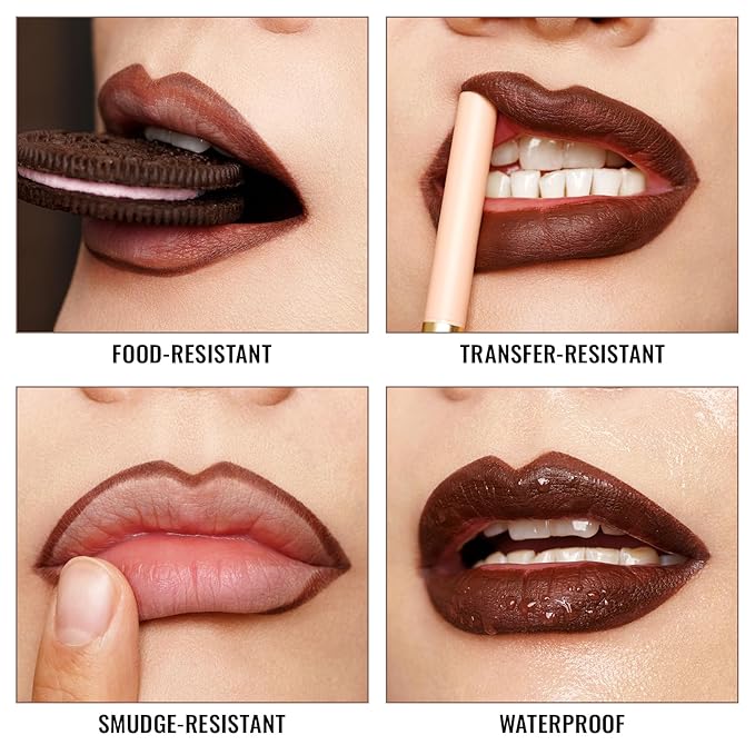 Oulac Waterproof Lipliner Pencil - Smooth and Creamy, Retractable Lip Makeup for Precision Application, Vegan & Cruelty-Free, LL08 Ruby