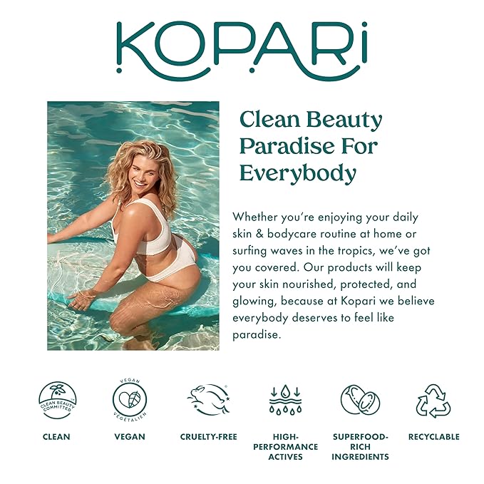 Kopari Paradiso Sun Juice SPF 30 Body Mist – Watermelon Sugar | Clear Non-Sticky Broad-Spectrum Sunscreen Mist, 80-Min Water-Resistant