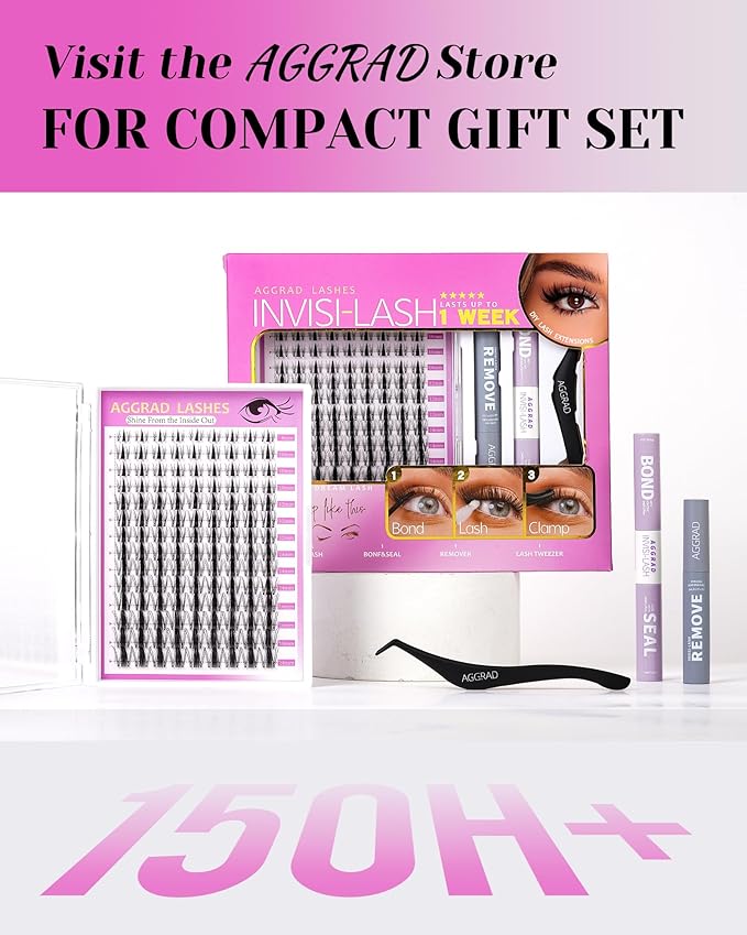 Fairy Lash Clusters Kit 8-18mm Manga Eyelashes Cluster Extension Kit Individual DIY Fake Lashes Extensions Wet-Look Spiky Anime Self Adhesive False Eyelashes, 0.03mm Ultra-Thin Invisible Band