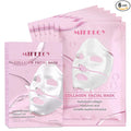 6 Pack Collagen Face Mask for Women, Hydrating Hydrogel Sheet Mask for Skin Elasticity & Pore Minimizing, Face Mask Skincare, Self Care Gift Set