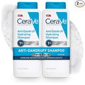 CeraVe Hydrating Anti Dandruff Shampoo, 1% Pyrithione Zinc Dandruff Treatment With Ceramides, Niacinamide, Hyaluronic Acid, Eliminate Flake,Provides Itchy Scalp Relief, Sulfate-Free, 12 Oz (Pack of 2)