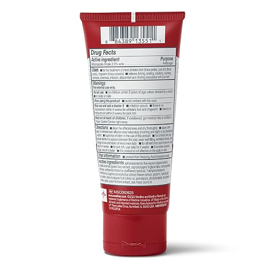 Medline Remedy Clinical Antifungal Ointment, 2.5 oz., Effective Treatment for Athlete's Foot & Ringworm, Single Tube