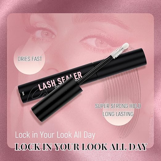 Lash Seal for Lash Clusters 5ml Portable DIY Lash Sealant for Extended Lash Adhesion Waterproof Overnight Lash Sealer with Long-Lasting Hold, Clear