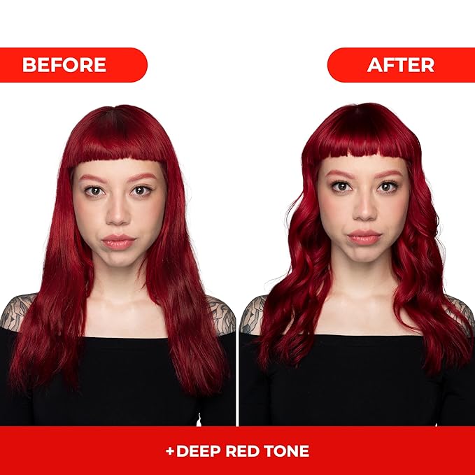 naissant Deep Red Hair Toning Shampoo | Ultra High-Purity Pigments | Deposits Vibrant Red Tone | Hyaluronic Acid, Collagen & Biotin | Paraben, Ammonia & Sulfate Free | 10.1 Fl. Oz