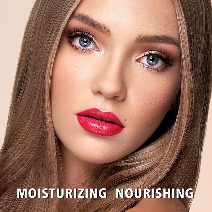 MAKI YIKA Moisture Red Lipstick for Women Hydrate Tinted Lip Balm for Mother's Day Dry Cracked Lips Sheer Lipstick Lip Tinted Glossy Finish,MA066 Raspberry