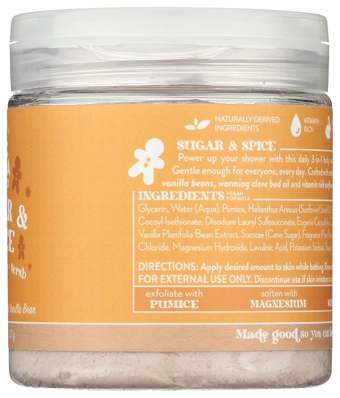 PACHA SOAP Sugar & Spice Whipped Soap & Scrub, 8 OZ