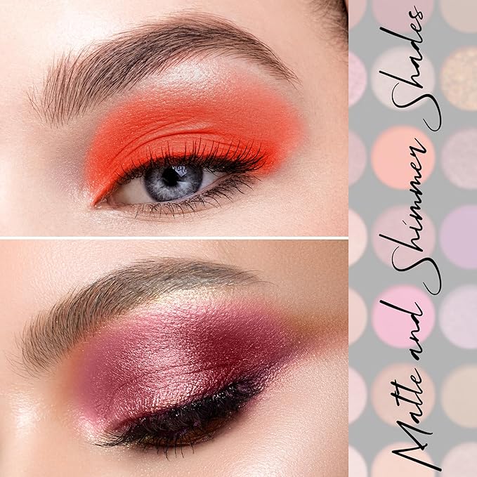 Profusion Cosmetics Mirage 35 Shade Eyeshadow Palette – Ultra-Pigmented Powder in Bright, Vibrant Colors for Stunning Eye Looks, Skin-Friendly, Vegan & Cruelty-Free Makeup