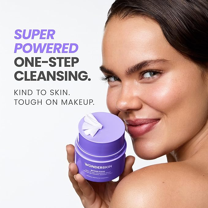 Wonderskin Cleansing Balm Refill Pod – Balm to Milk Makeup Remover, Melt-It-All Gentle Hydrating Face Cleanser with Centella and Chamomile