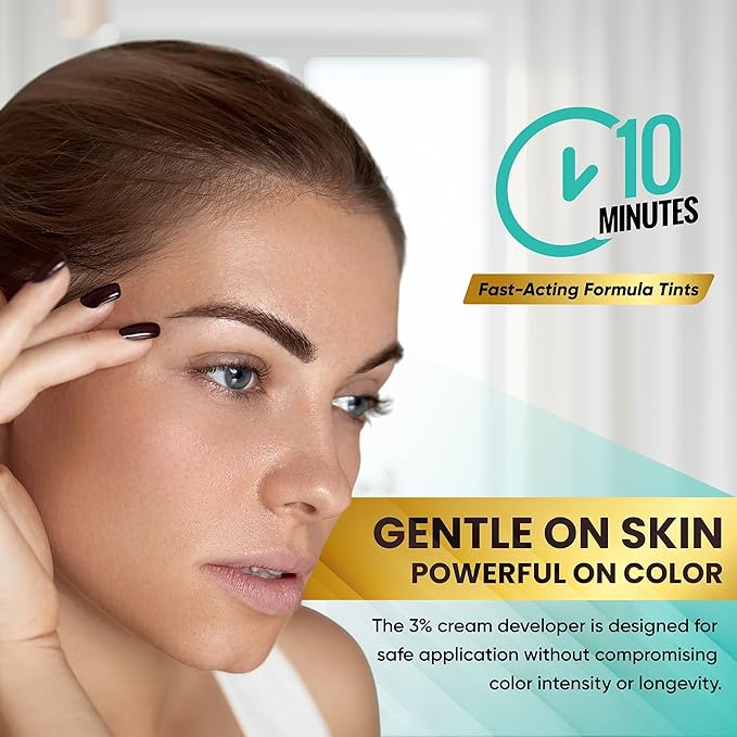 Professional Medium Brown Hair TINT KIT – Root Touch-Up Color, 25ml – Spot Coloring for Roots & Grays, Waterproof Formula, 40 Applications, Lasts 4-6 Weeks