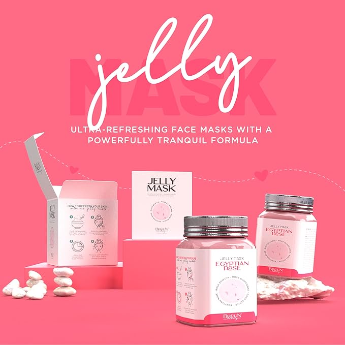BRÜUN Jelly Mask Egyptian Rose Rubber Face Mask Peel-Off Jar