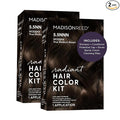 Madison Reed Radiant Hair Color Kit - 5.5NNN Dark Brown with Warm Golden Tones (Modena Brown), 100% Gray Hair Coverage Permanent Hair Dye for Resistant Grays | PPD-Free & Ammonia-Free, 2 Pack
