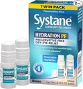Systane Hydration Multi-Dose Preservative-Free Eye Drops Dry Eye Relief, 0.34 fl oz, Twin Pack (Pack of 2)