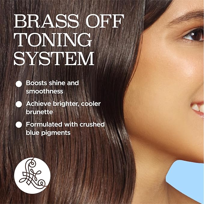 Luseta Blue Conditioner for Brassy and Cool-toned Brunette Color, Color Depositing and Brightening for Treated Hair 16.9oz