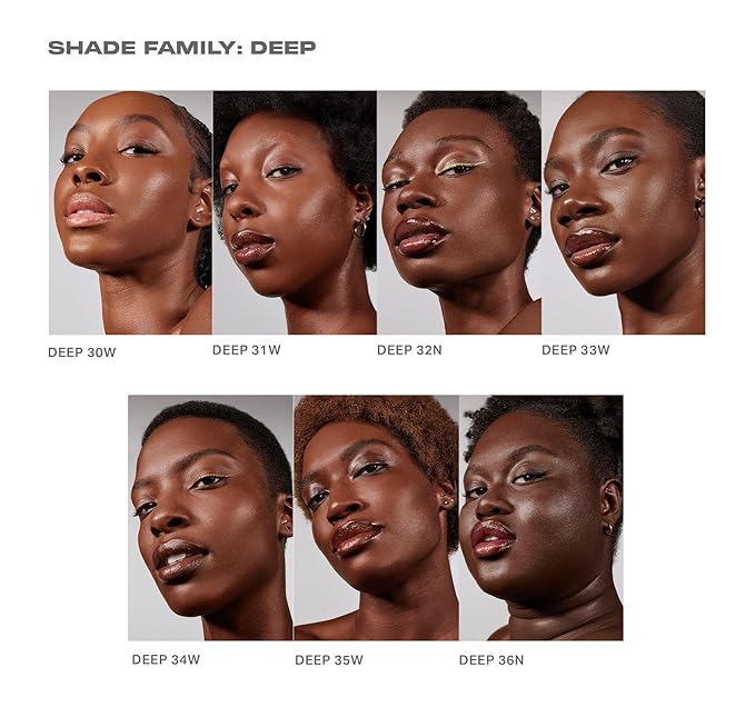 Morphe Lightform Dewy Foundation - Extended Hydration Foundation Makeup with a Lasting, Natural Radiant Finish - Long-Wearing Formula with Buildable, Medium Coverage - Deep 35W (1.01 fl oz)