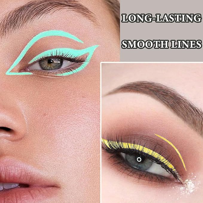 Eyeliner Pencils,Professional Long Lasting Waterproof Makeup Pencils,Highly Pigmented Inner Corner Eye Highlighter Eyeliner Pencil Eye Liner Pen Sets for Women