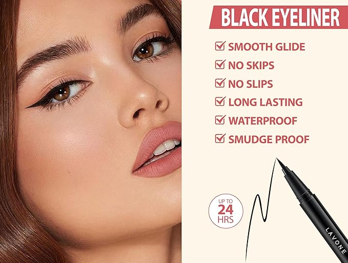 Eyebrow Pencil Kit, with Microblading Eyebrow Pen, Eyebrow Gel, Eyeliner, Eyebrow Brush, Eyebrow Pencils for Women, Waterproof, Smudge Proof, Long Lasting Makeup Formula - Blonde