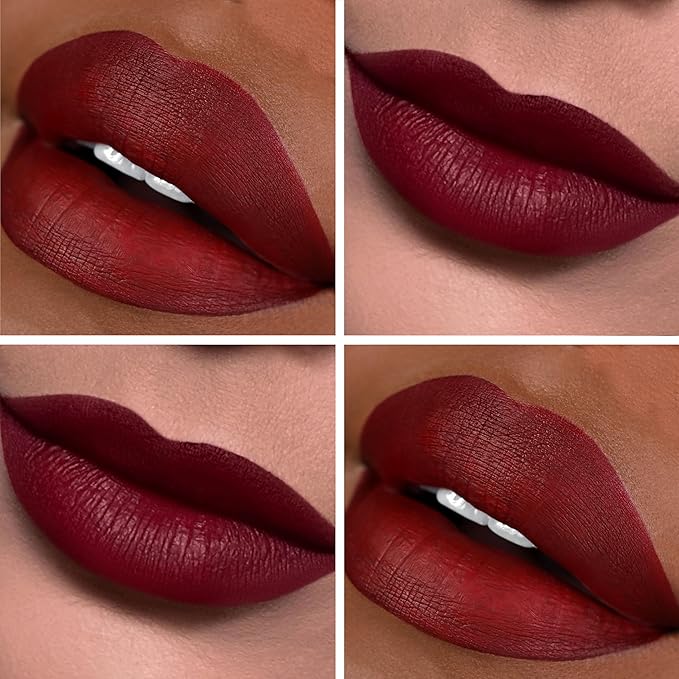 The Lip Bar - Nonstop Liquid Matte Lipstick, Mastermind (Deep Blood Red) - High Pigment - Long Lasting - Jojoba Oil, Vitamin E - Vegan, Gluten Free, Cruelty Free - Makeup & Cosmetics - .24 fl oz