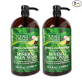 Dead Sea Collection Hemp & Coconut Lime Body Wash for Women and Men – with Pure Dead Sea Minerals - Cleanses and Moisturizes Skin - Pack of 2 (67.6 fl. oz)