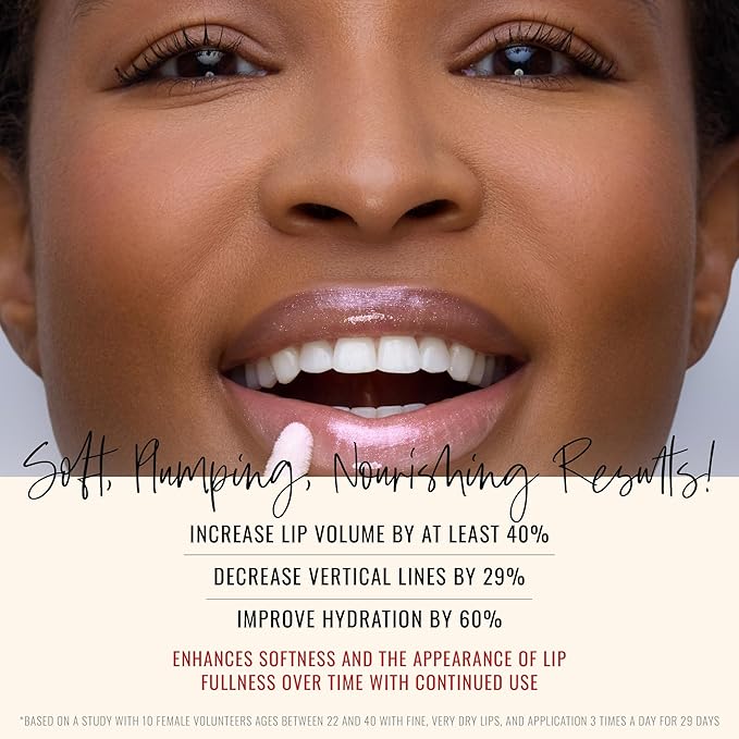 Runway Rogue Loaded Lip Oil, Hydrating and Plumping Lip Shimmer Oil with Tri-Peptide Formula, Opalescent Frost Shimmer, ‘Angel Lights’