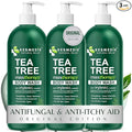 KESMEDIK Tea Tree Body Wash MaxTherapy, Itchy Skin Relief Soap, Soothes Jock Itch, Athlete's Foot, Acne, Eczema, Psoriasis & Sensitive Skin, Intimate Wash, Men & Women, 3-Pack, Original Edition