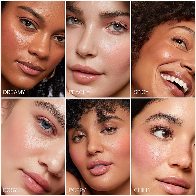 Saie Dew Liquid Blush for Cheeks - Hydrating Cream Blush Stick with a Blendable + Buildable Formula - Skincare Infused Dewy Cheek Tint for a Natural Flush - Glowy Makeup Essential - Dreamy (.40 oz)
