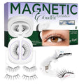 BEYELIAN Magnetic Eyelashes with Applicator Kit, Reusable Natural Look 3D Lashes, No Glue Needed Soft Magnetic Lashes for Eye Makeup-25B (Lightweight & Comfortable)
