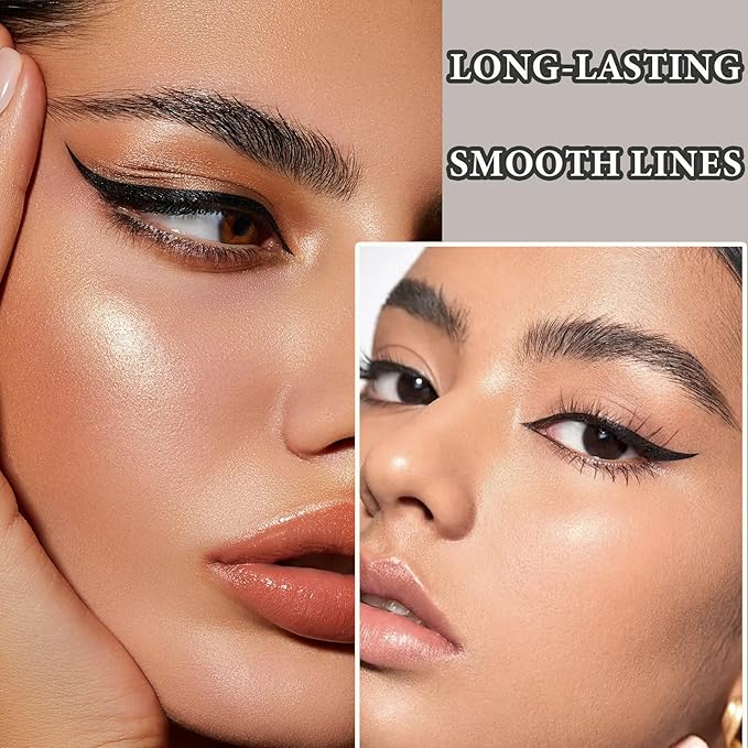12 PCS Black Eyeliner Pencils,Professional Long Lasting Waterproof Makeup Pencils,Highly Pigmented Inner Corner Eye Highlighter Eyeliner Pencil Eye Liner Pen Sets for Women