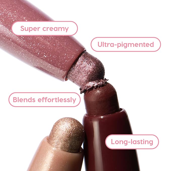 ColourPop Rose Shadow Stix Makeup Kit - Matte + Shimmer Eyeshadow Make Up Set - Vegan & Cruelty-Free Cream Eyeshadow Sticks with High-Pigment & Metallic Finishes (3 Count)