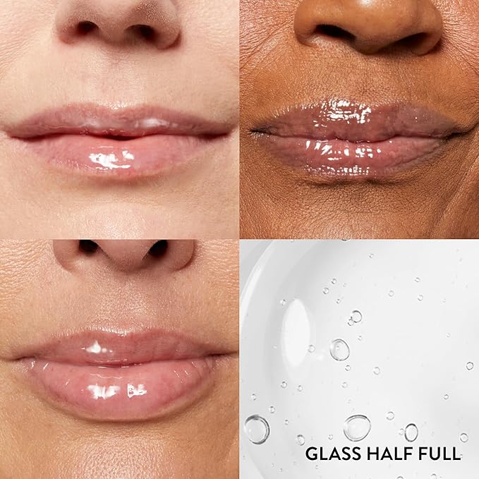LAURA GELLER NEW YORK Fine Shine Glossy Lip Oil Duo, Sweet Pink + Glass Half Full - Clear Pink Lip Gloss with Hydrating Squalane