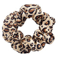 SALE 100% Pure Mulberry Silk Hair Scrunchies16 Momme silk scrunchies 100% SilkHair Scrunchies Silk Hair Ties for Women Girls Curly Thick Thin Hair Women's Black Satin Sleep (1, 14 leopard print)