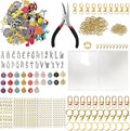 WANRSUDY 359 Pcs Charms Lip Gloss Keychain Making Kit-DIY Lip Balm Charms Kit Including Letter Clip Hooks Lobster Clasps Chains Jump Rings Complete Beginner Craft Set for Women DIY Gift