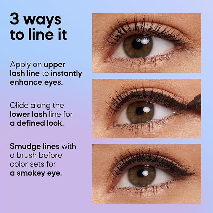 Almay Gel Eyeliner, Waterproof, Fade-Proof Eye Makeup, Easy-to-Sharpen Liner Pencil (Packaging May Vary), 110 Rich Black, 0.045 oz