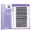 GAQQI Lash Clusters, GQ03 False Eyelashes DIY Lash Extensions C Curve 168PCS Cluster Lashes 14MM, Wispy and Natural Lash Wisps (GQ03,C,14mm)