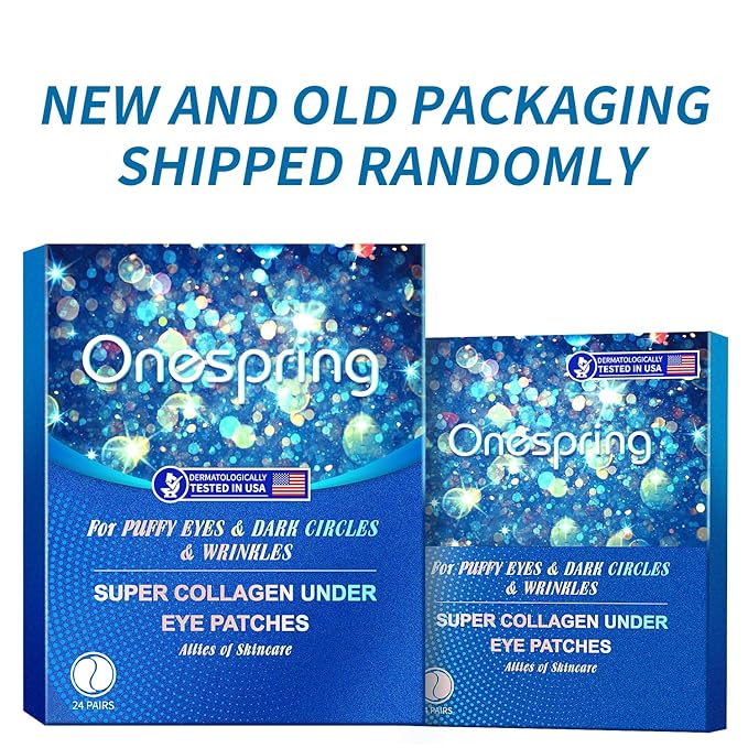 Onespring Eye Masks (48 Pairs) - Bachelorette Party Favors, Collagen Under Eye Patches for Puffy Eyes, Fine Lines and Dark Circles, Spa Party, Bridesmaid, Birthday Gift for Her